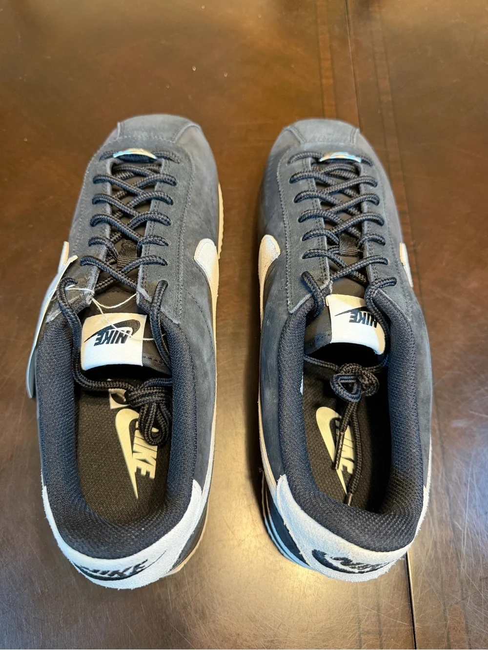New Nike Cortez Black White Sneaker Shoes Size US 11